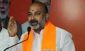 Bandi blasts Congress and BRS for their padayatras Bandi blasts Congress and BRS for their padayatras