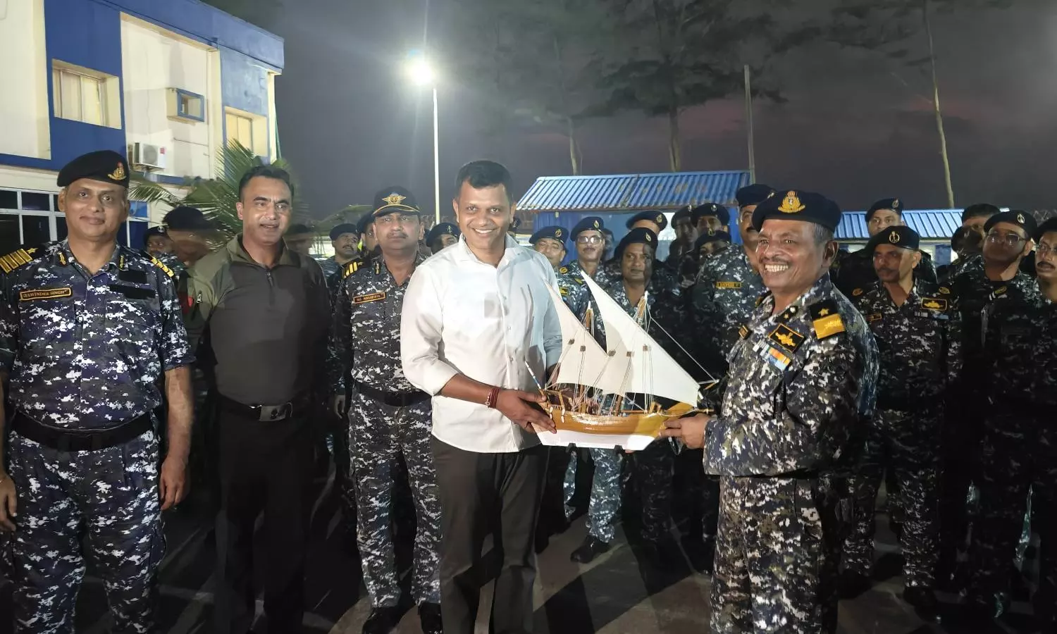 MP Brijesh Chowta Marks Diwali with Mangaluru Coast Guard