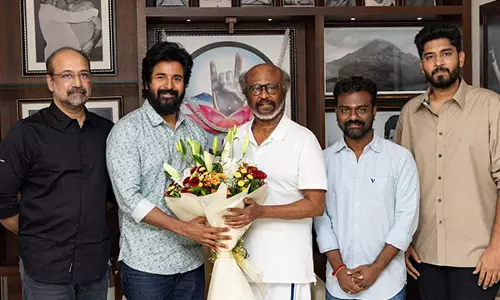 Rajinikanth meets team Amaran, extends best wishes