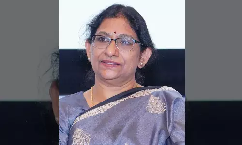 AP Labour Secretary escaped unhurt in a road accident