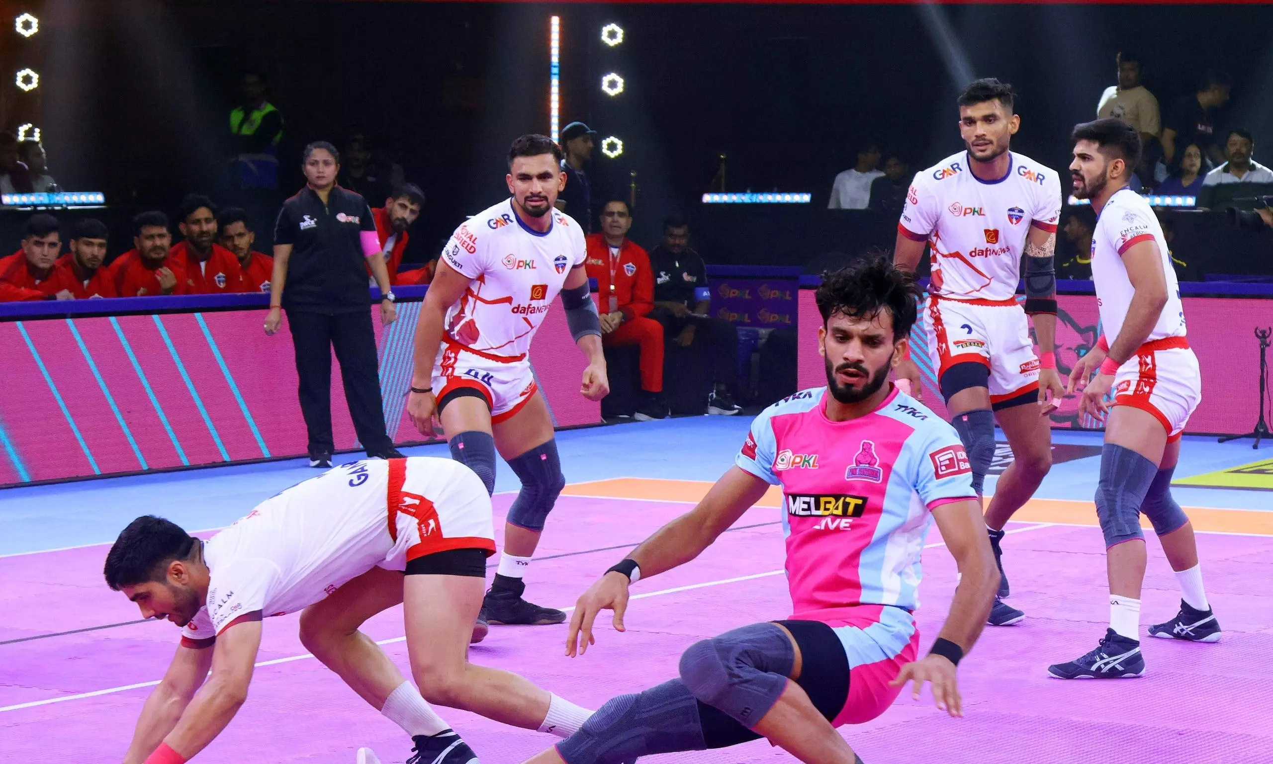 Jaipur Pink Panthers Overcome UP Yoddhas Jaipur Pink Panthers Overcome UP Yoddhas