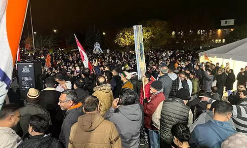 Canada: Thousands rally against temple attacks