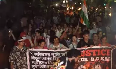 Group protesting over RG Kar horror alleges harassment in incident of road rage