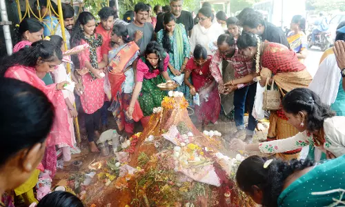 Nagula Chavithi Celebrated with Traditional Fervour in Visakhapatnam