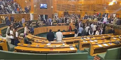 J-K Assembly proceedings disrupted amid uproar J-K Assembly proceedings disrupted amid uproar