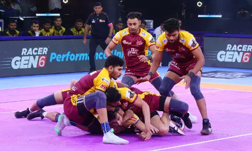 Hi-flying Pawan Sehrawat leads the Telugu Titans to third-straight victory