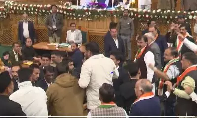 Uproar in J-K Assembly as BJP members protest over special status resolution