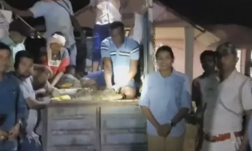 Seven Foot Crocodile Captured on Odisha Beach