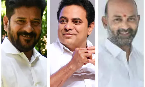 KTR, Revanth on the Same Side: Bandi Sanjay