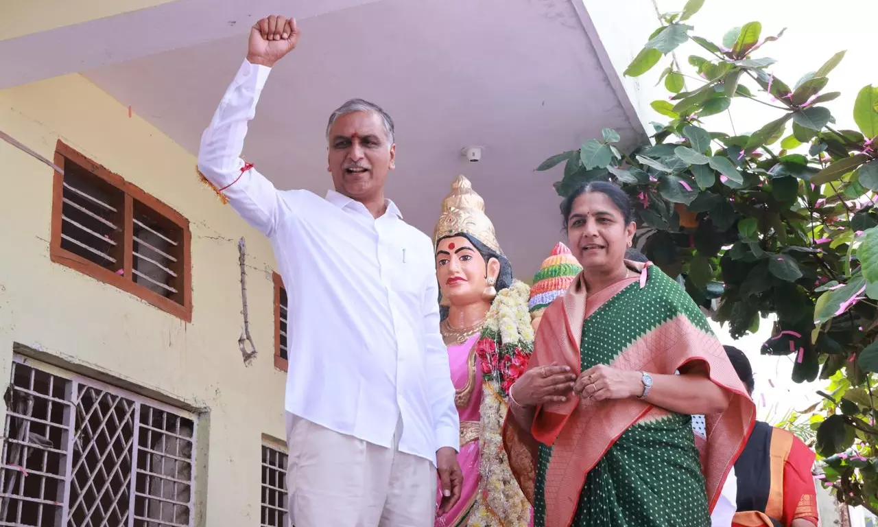 Ready for Revanths Musi Walk, if he Starts from Demolished Homes: Harish