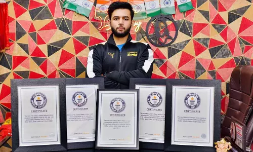 Chinmay Sharma sets world record for highest martial arts 360 kick