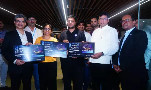 Sridhar Babu unveils poster for 8 Matrix Design Conclave at T-Hub