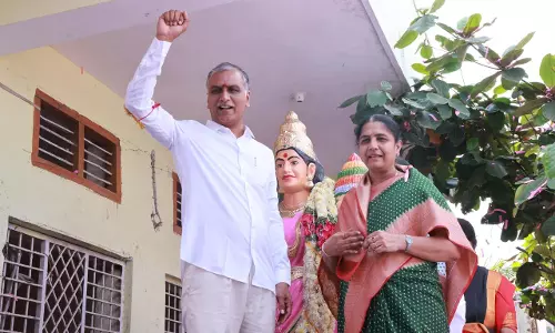 Ready for Revanths Musi Walk, if he Starts from Demolished Homes: Harish