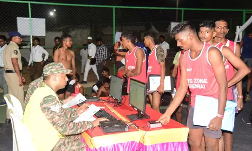 Agniveer Recruitment Rally Kicks Off in Kadapa