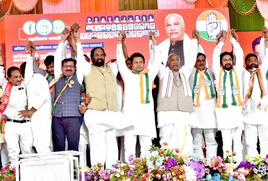 Uttam campaigns for Maha polls, appeals voters to bring MVA into power