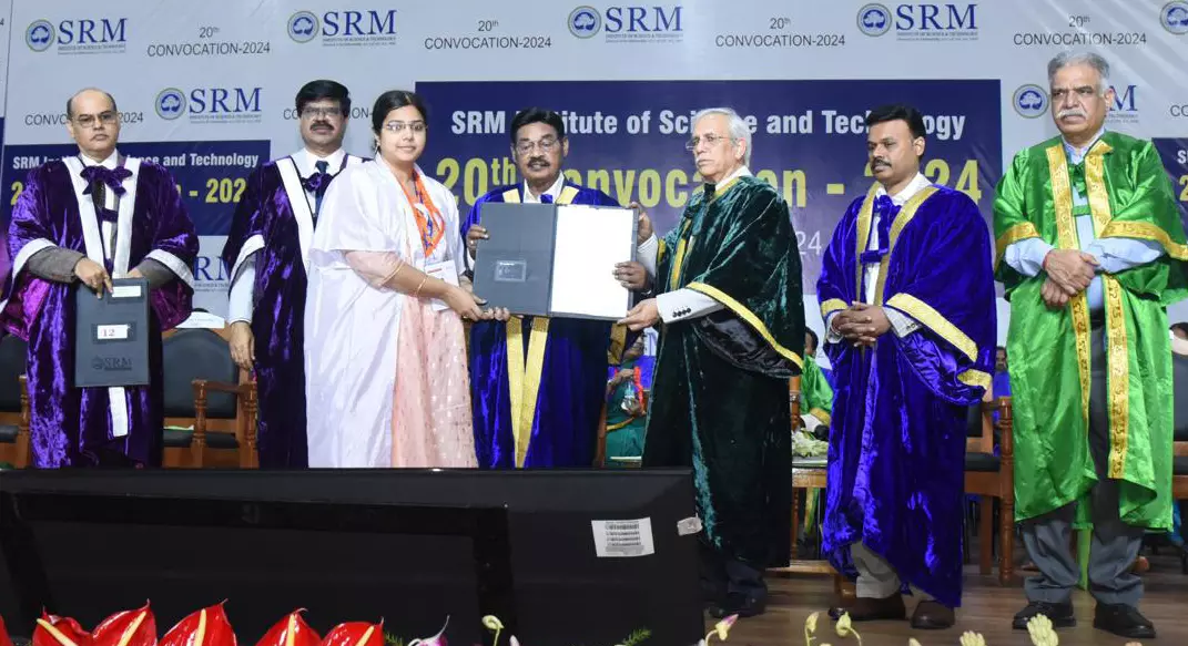 Over 10,000 awarded degrees in 20th SRMIST convocation Over 10,000 awarded degrees in 20th SRMIST convocation