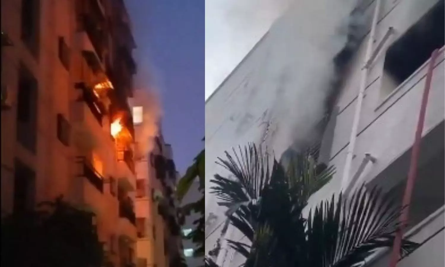 Hyderabad: Fire breaks out at an apartment in Puppalaguda Hyderabad: Fire breaks out at an apartment in Puppalaguda