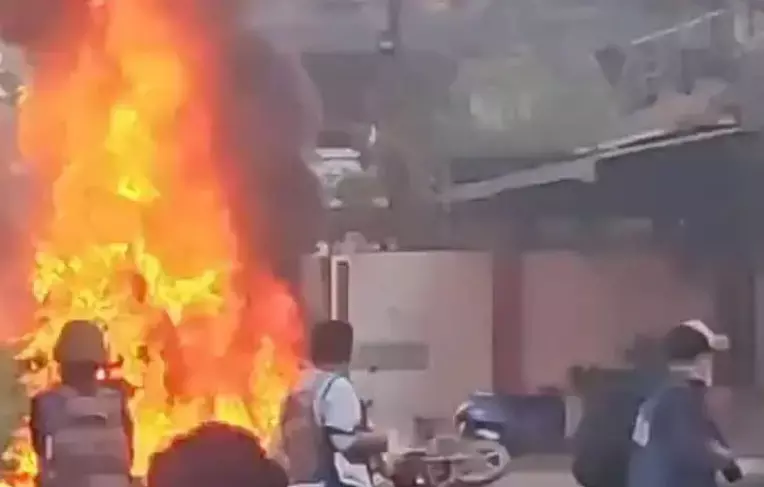4 MLA homes set ablaze in Manipur, agitators target CMs house 4 MLA homes set ablaze in Manipur, agitators target CMs house