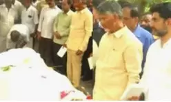 Andhra CMs brother Rammurthy Naidus body laid to rest at native village