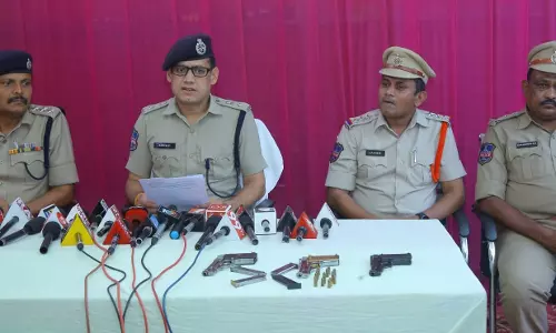 Khammam: 2 fake naxals held, 3 pistols, ammunition seized