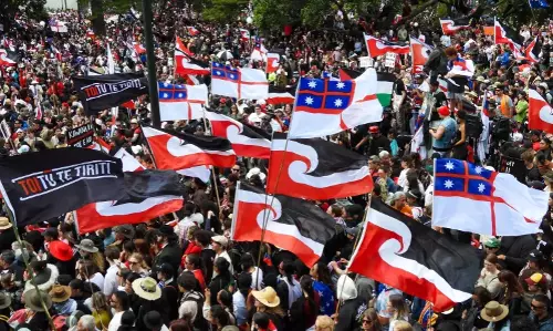 Thousands March in New Zealand Against Treaty Principles Bill