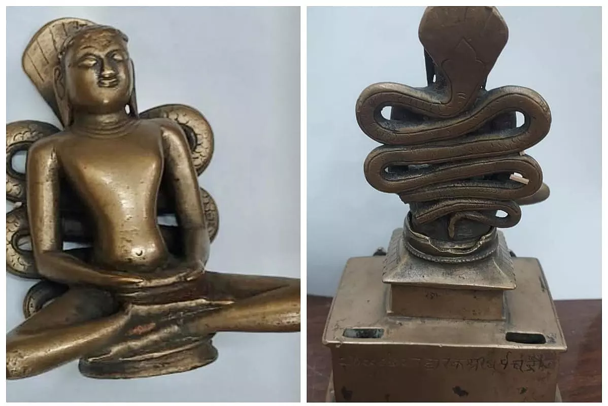 Andhra Pradesh: Jain Tirthankar inscription brought back from US Andhra Pradesh: Jain Tirthankar inscription brought back from US