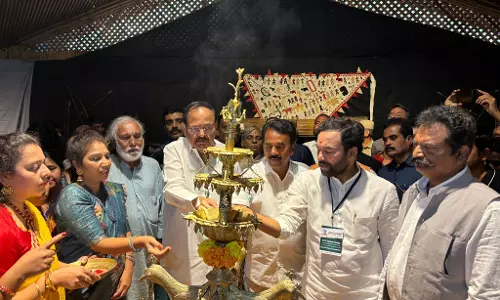 Venkaiah Naidu inaugurates LokManthan exhibition in Hyderabad