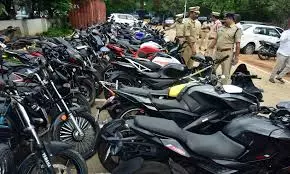 17 bikes seized during cordon search in Nandyal 17 bikes seized during cordon search in Nandyal