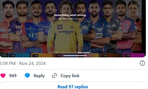Tech Glitch during IPL Auction 2024 on JioCinema Upsets Fans