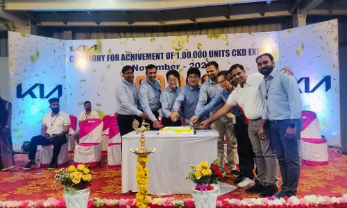 KIA India Achieves Milestone of 1 Lakh CKD Exports KIA India Achieves Milestone of 1 Lakh CKD Exports