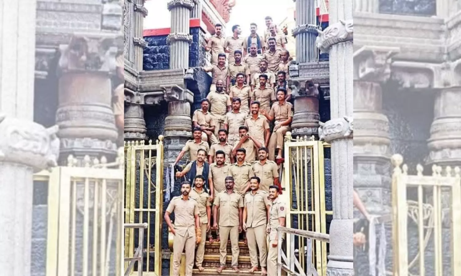 Kerala: Disciplinary action against 23 cops for Photoshoot at Sabarimala