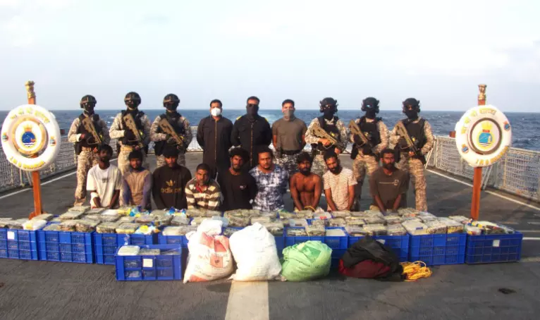 India-Lanka Naval Operation Seizes 500 kg Crystal Meth India-Lanka Naval Operation Seizes 500 kg Crystal Meth