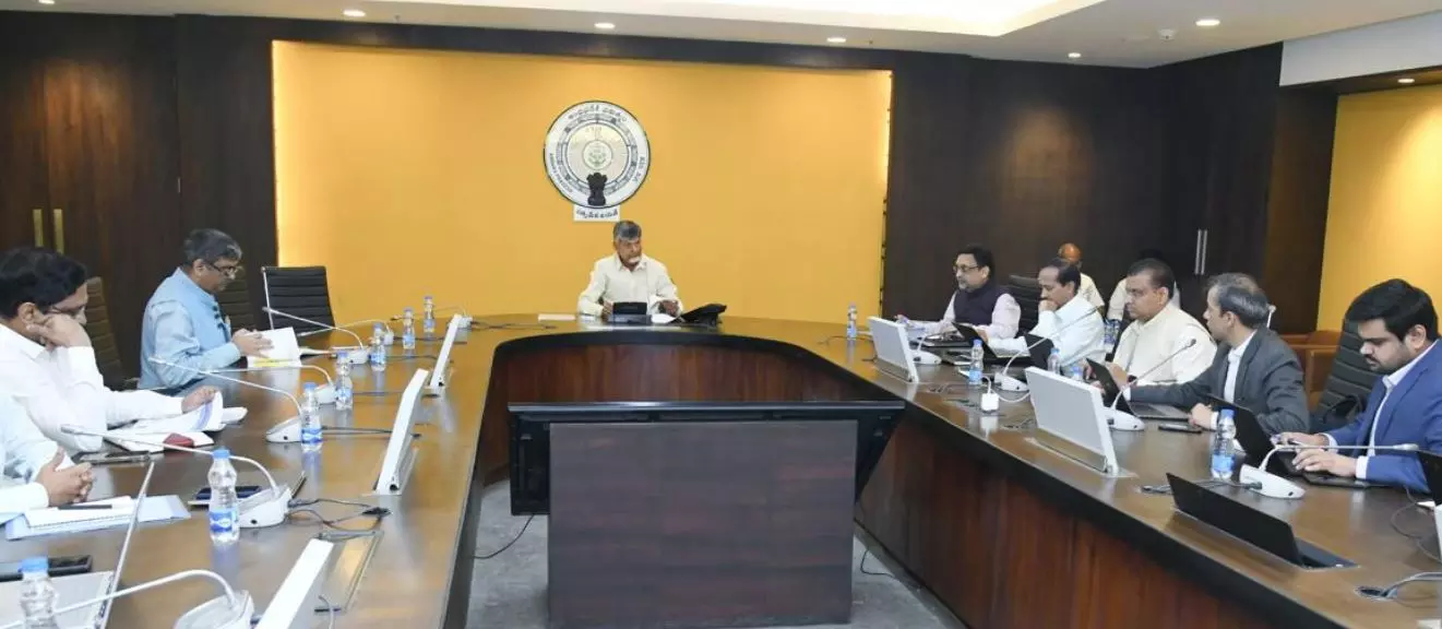 CM Reviews Swarnandhra Vision CM Reviews Swarnandhra Vision