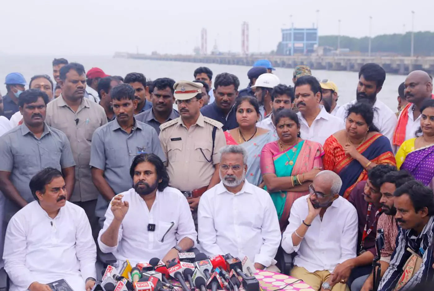 Pawan Calls for Crackdown on Gangs in Kakinada Port Pawan Calls for Crackdown on Gangs in Kakinada Port