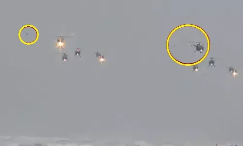 Odisha: Vigilant pilot prevents bird strike during Navy Day formation rehearsal