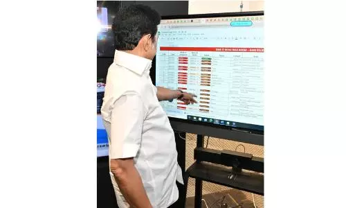 Tamil Nadu: CM Stalin Visits DMK’s War Room on Cyclone Tamil Nadu: CM Stalin Visits DMK’s War Room on Cyclone
