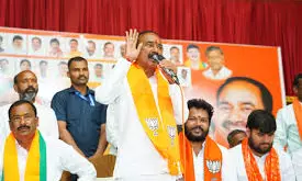 Congress working with twin objectives of demolishing houses, acquiring lands of poor: Etala