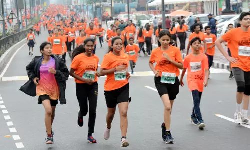 Visakhapatnam Beach Road bustles with marathons and awareness events