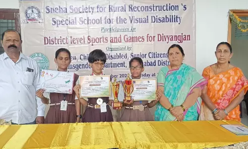 Visually-Challenged Student From Nizamabad Wins National Science Prize