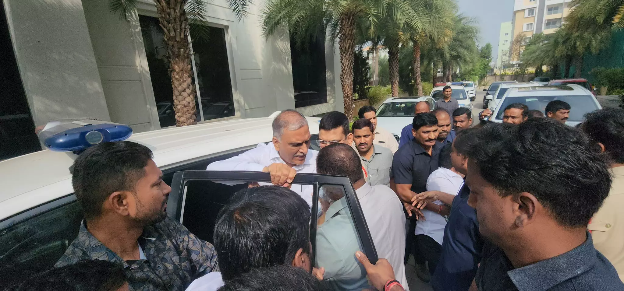 Police detain Harish Rao, BRS leaders