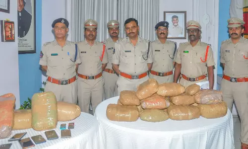 Tirupati Police Seize 32 Kg Ganja in Raids,  17 held