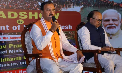 Keshav Prasad Maurya Leads Roadshow for Prayagraj Mahakumbh-2025 in Hyderabad