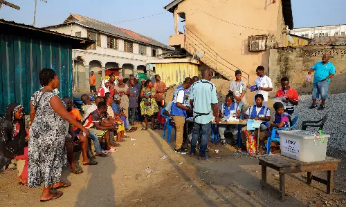 Polls open in general election in Ghana overshadowed by the worst economic crisis in a generation Polls open in general election in Ghana overshadowed by the worst economic crisis in a generation