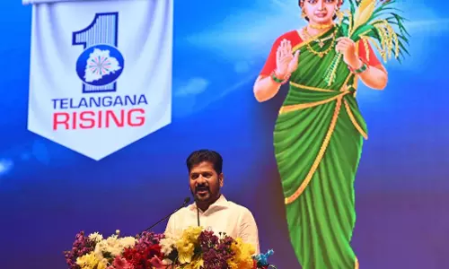 Telangana Tallis Abhaya Hastham Resembles Congress Symbol: BJP