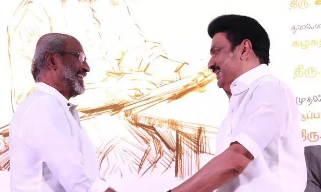 CM Stalin wishes actor Rajinikanth on 74th birthday