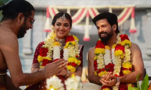 Keerthy Suresh ties knot, shares pictures
