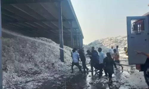Aleru: Fire Breaks Out at Cotton Mill, 3,000 Quintal Destroyed