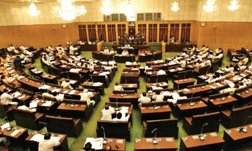 Assembly adjourned amid BRS protests over Lagcharla issue