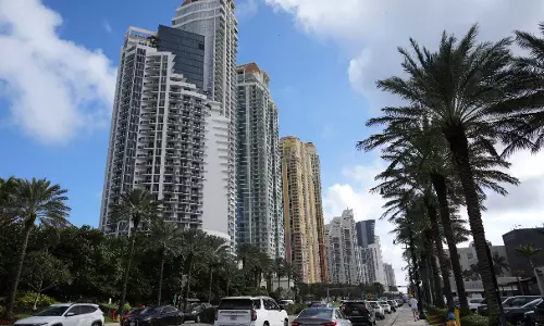 About 3 dozen high-rise buildings in South Florida are sinking