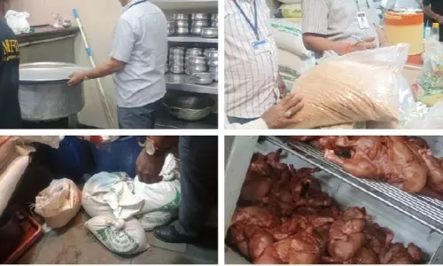 Task Force Conducts Food Safety Inspection at Narayanaguda Mehfil